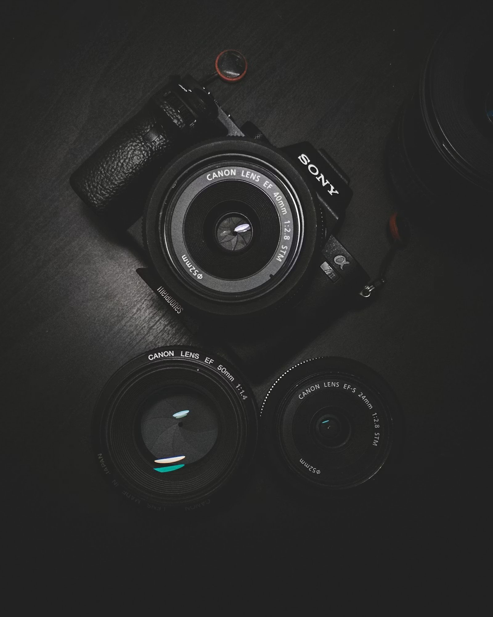Profesyonel fotoğraf makinesi ve stüdyo ışığı
