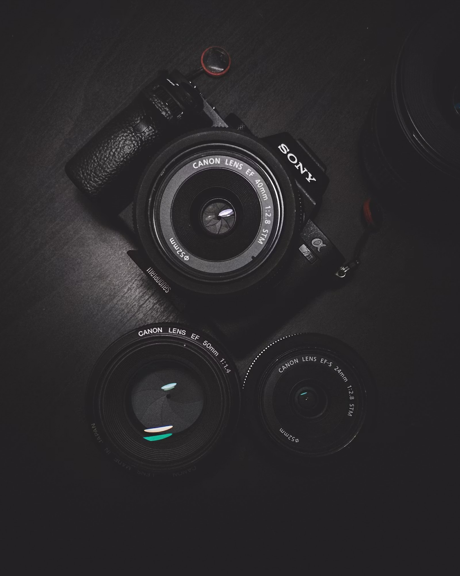 Profesyonel fotoğraf makinesi ve stüdyo ışığı